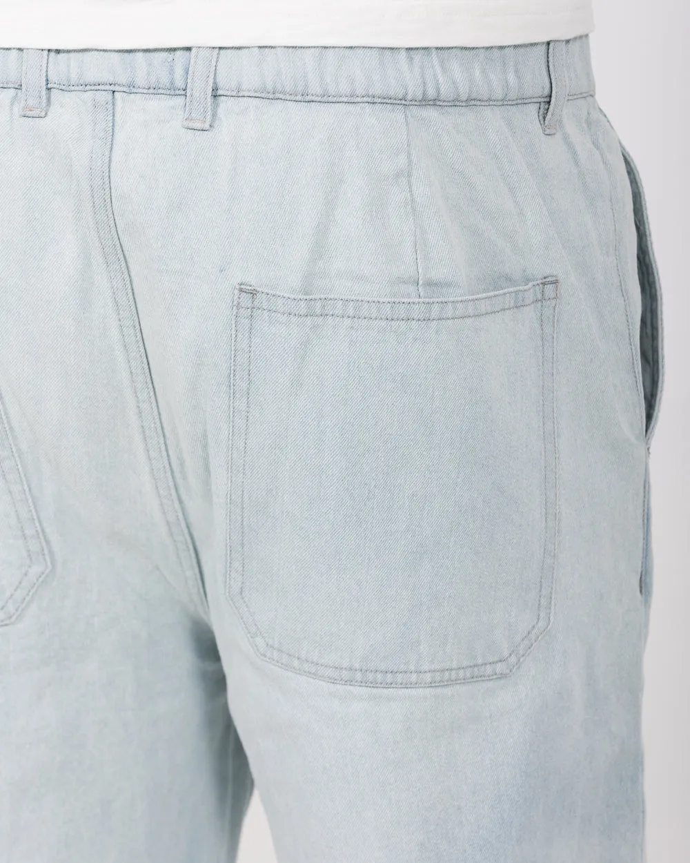 2t James Loose Fit Tall Elasticated Waist Jeans (light blue) casual trend