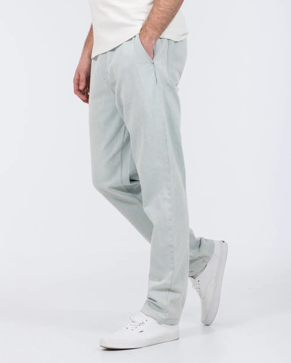 2t James Loose Fit Tall Elasticated Waist Jeans (light blue) urban fashion