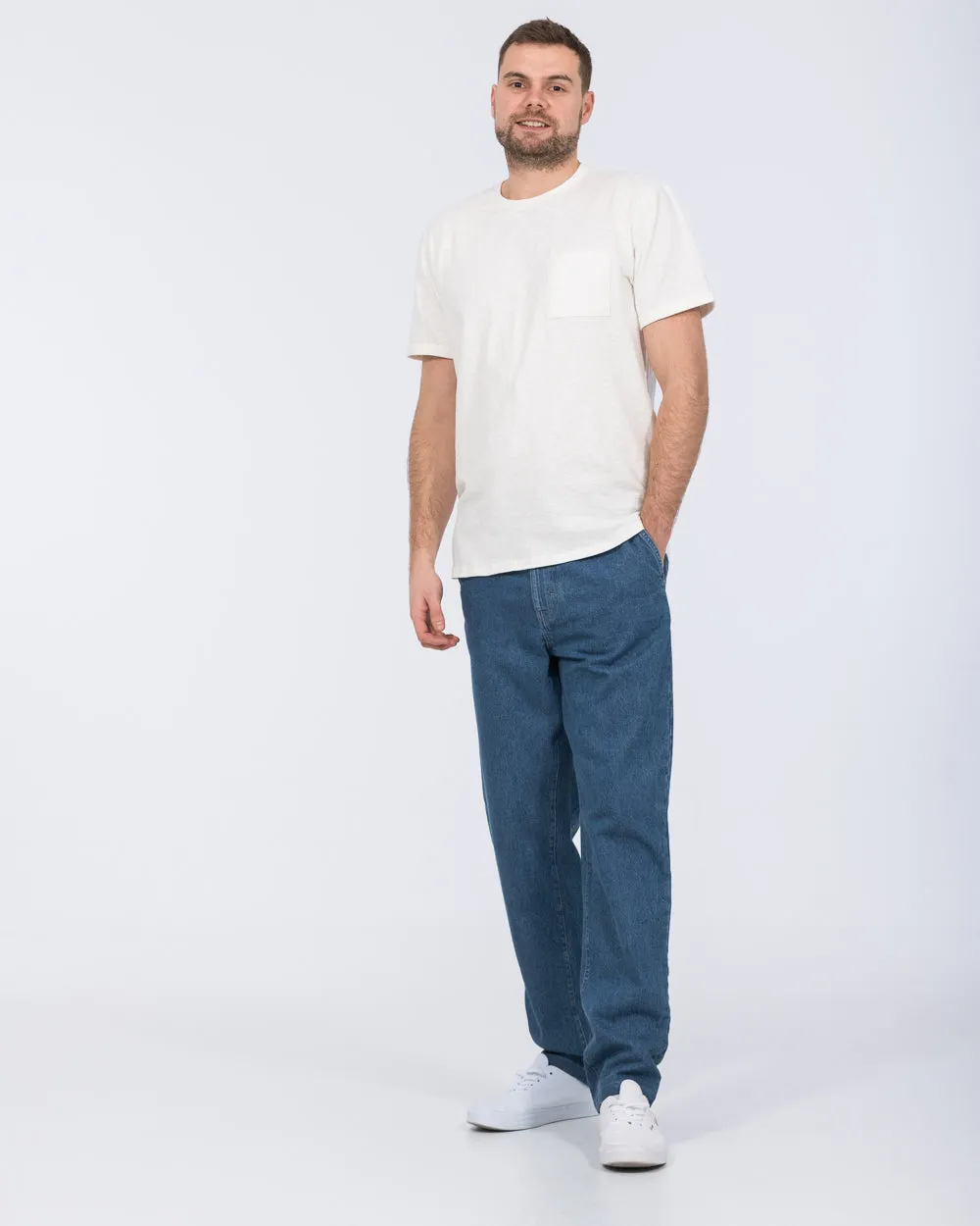 2t James Loose Fit Tall Elasticated Waist Jeans (mid) casual versatile