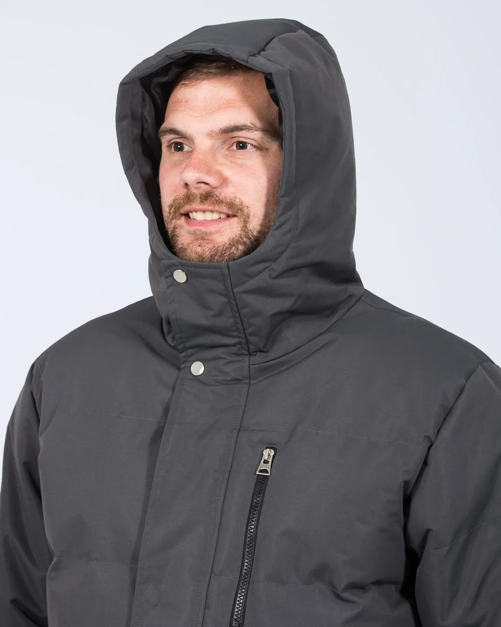 2t Jamie Tall Longline Puffer Jacket (grey) frost proof gear