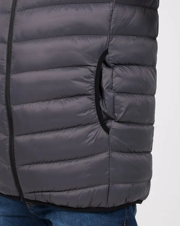 2t Jay Tall Gilet (grey) sunset layering piece