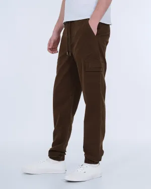 2t Jayden Regular Fit Tall Utility Cargo Trousers (brown) summer style