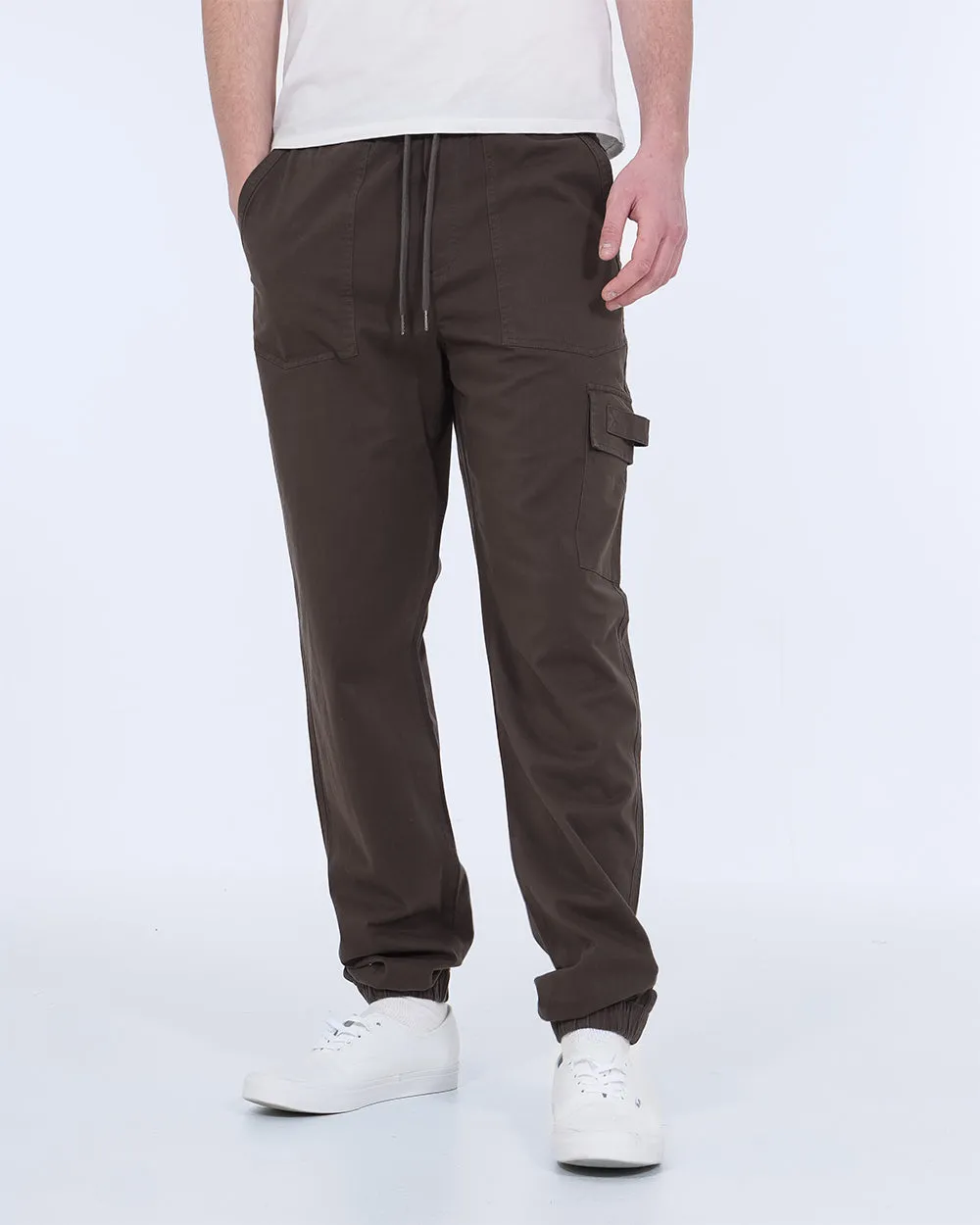 2t Jayden Regular Fit Tall Utility Cargo Trousers (grey) active pants
