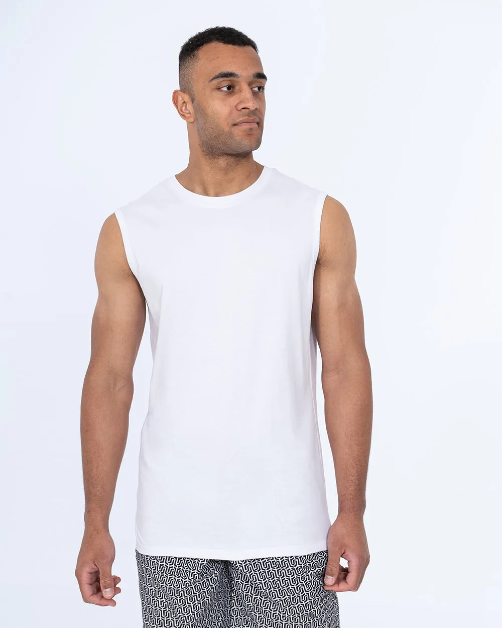 2t Jesse Tall Tank Top (white) spring cool