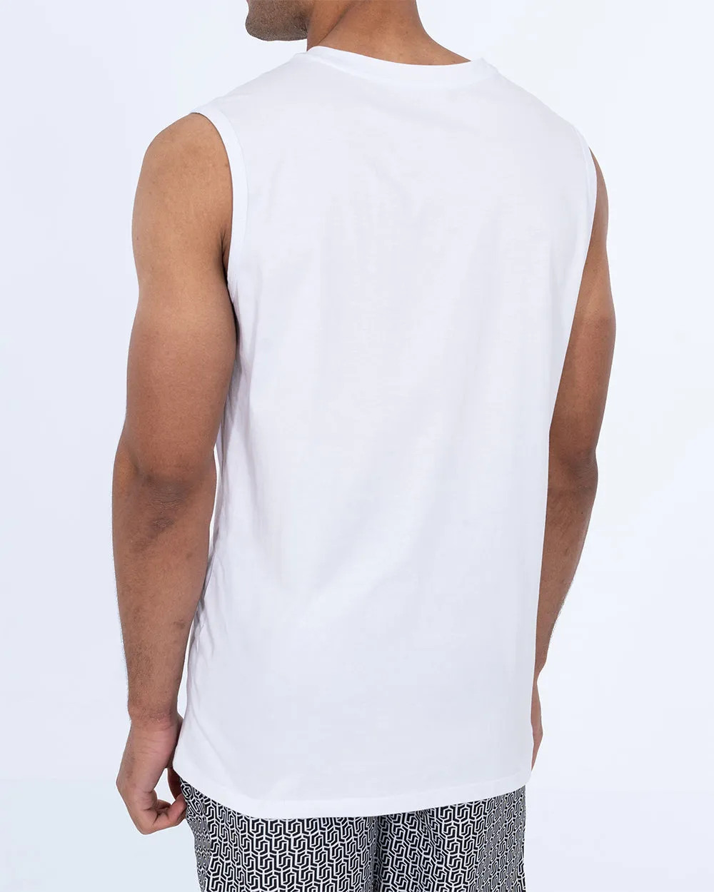 2t Jesse Tall Tank Top (white) bold touch