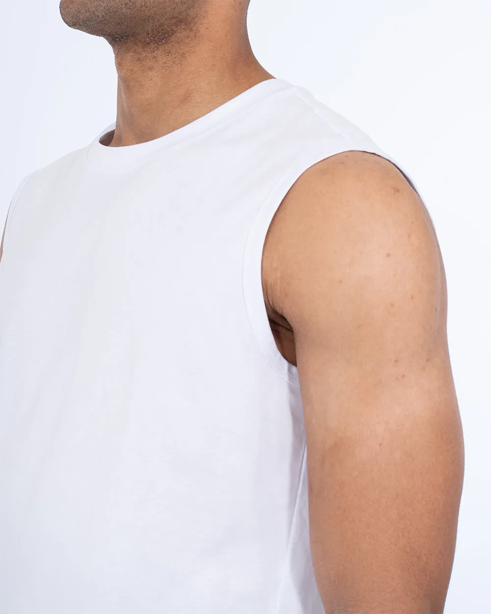 2t Jesse Tall Tank Top (white) lover fit