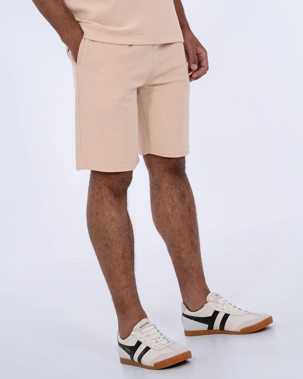 2t Kai Tall Textured Shorts (cement) trendy sport