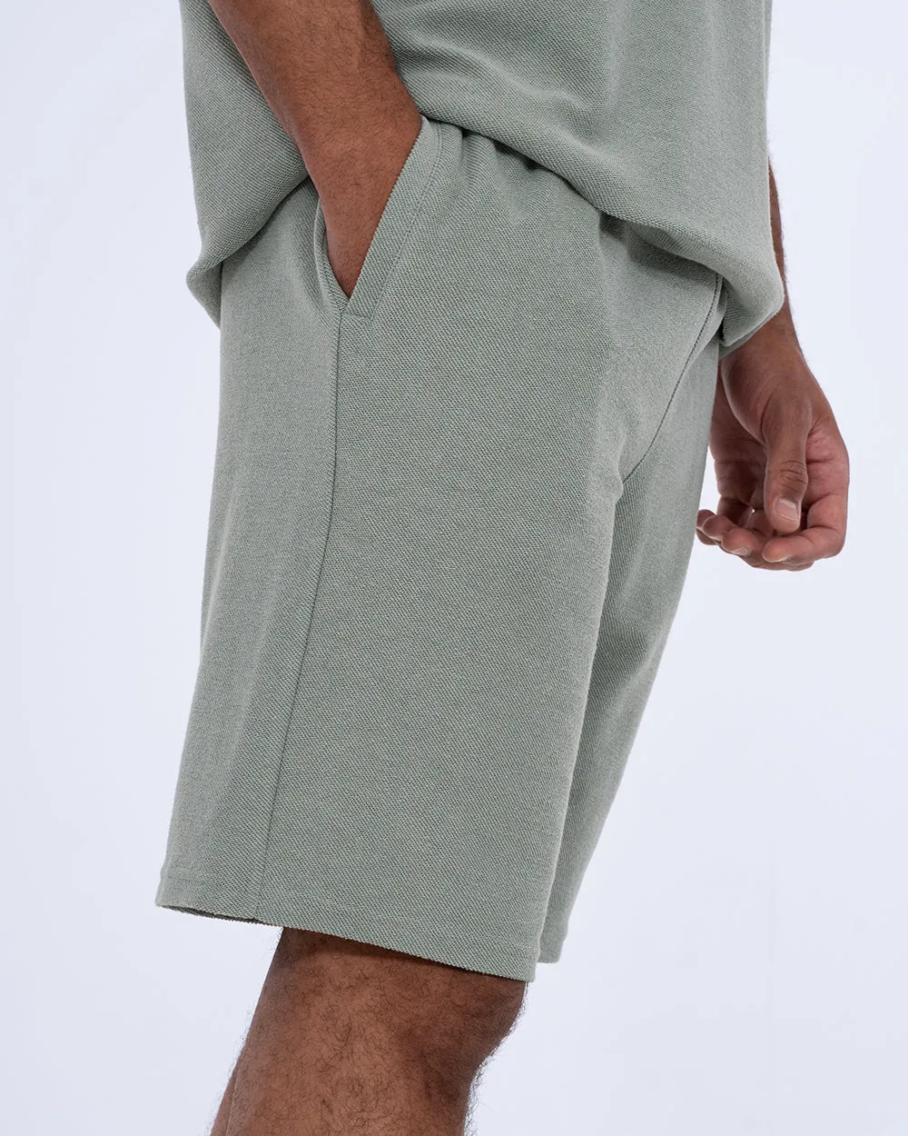 2t Kai Tall Textured Shorts (light teal) comfort sport