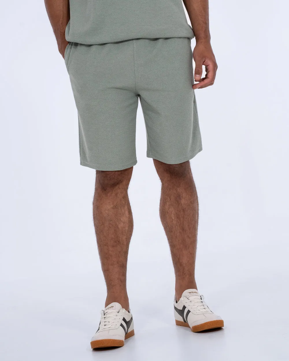 2t Kai Tall Textured Shorts (light teal) vibrant trend