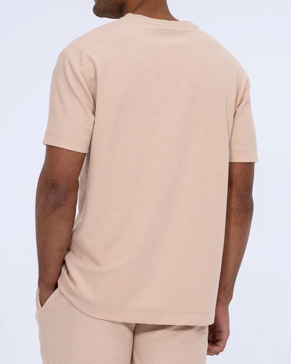 2t Kai Tall Textured T-Shirt (cement) beach trip