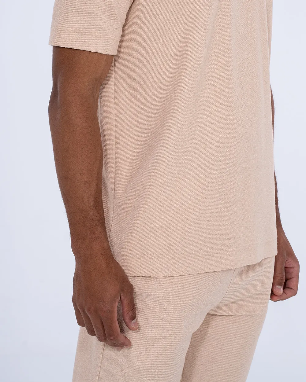 2t Kai Tall Textured T-Shirt (cement) airport look