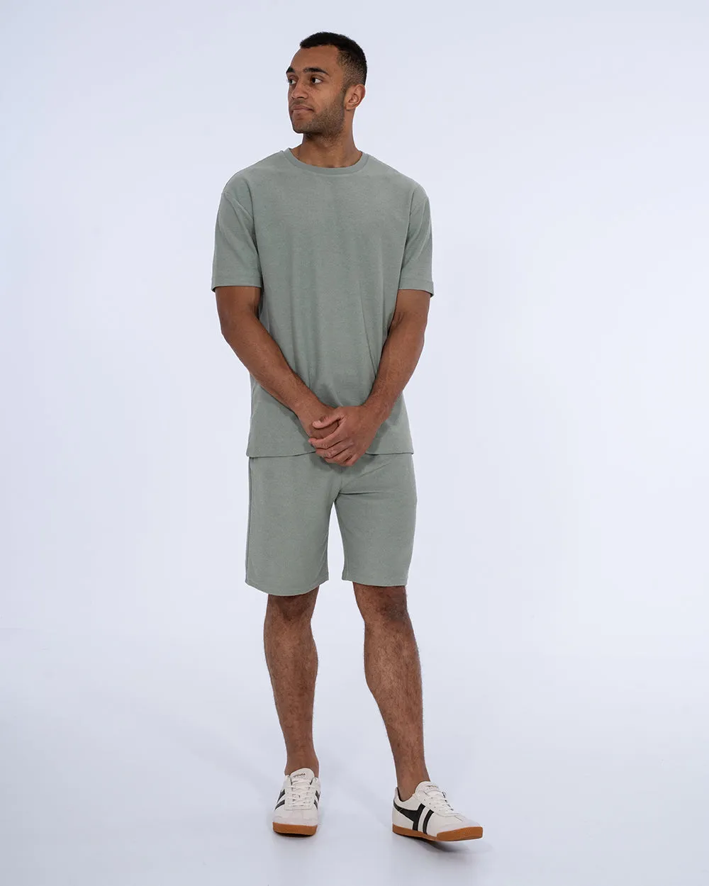 2t Kai Tall Textured T-Shirt (light teal) stay neat