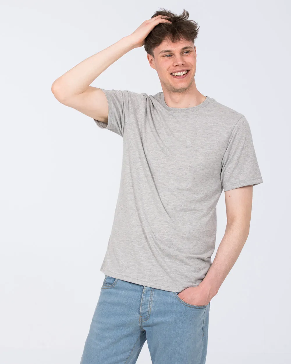 2t Lenny Tall Regular Fit T-Shirt (light grey) graphic art