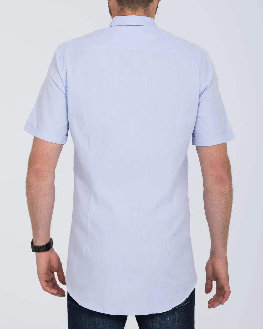2t Leo Slim Fit Short Sleeve Tall Shirt (sky) Comfy Move