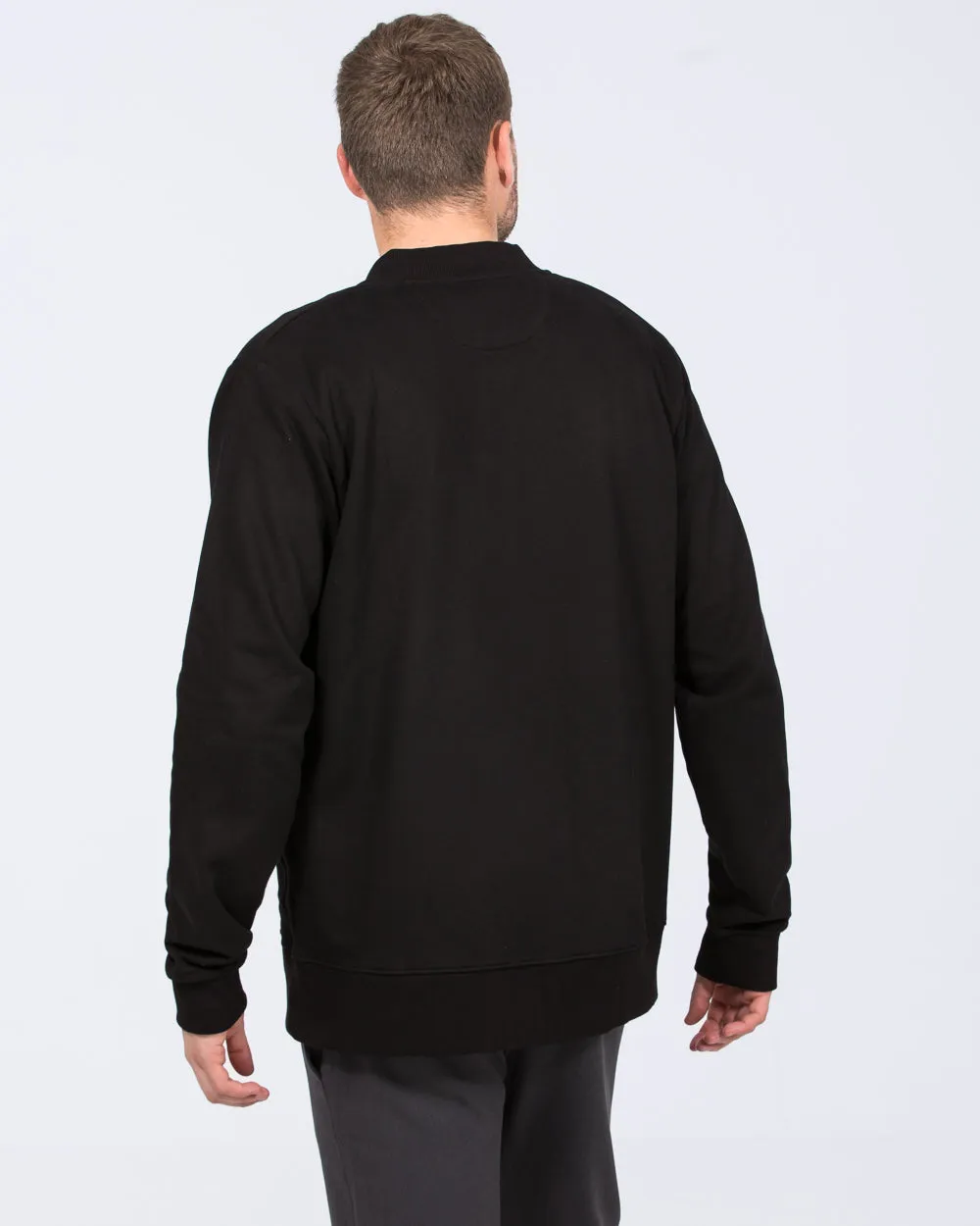 2t Lewis Tall Jersey Bomber Jacket (black) anytime weatherwear