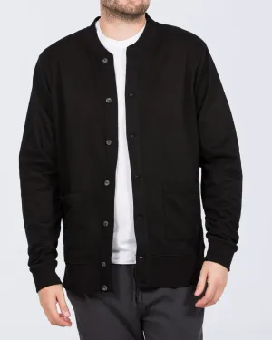 2t Lewis Tall Jersey Bomber Jacket (black) crisp air wear