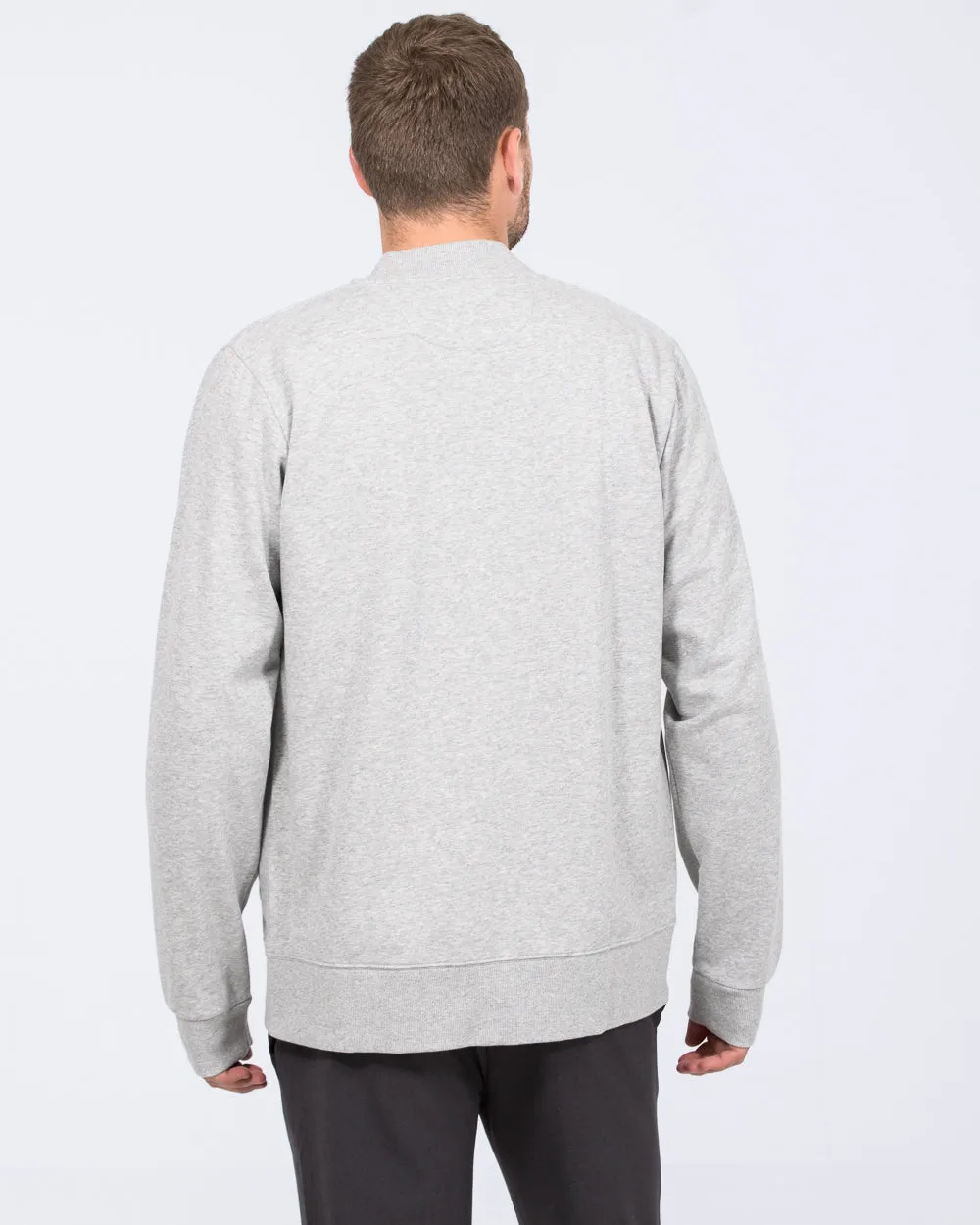 2t Lewis Tall Jersey Bomber Jacket (grey) flexible weather gear