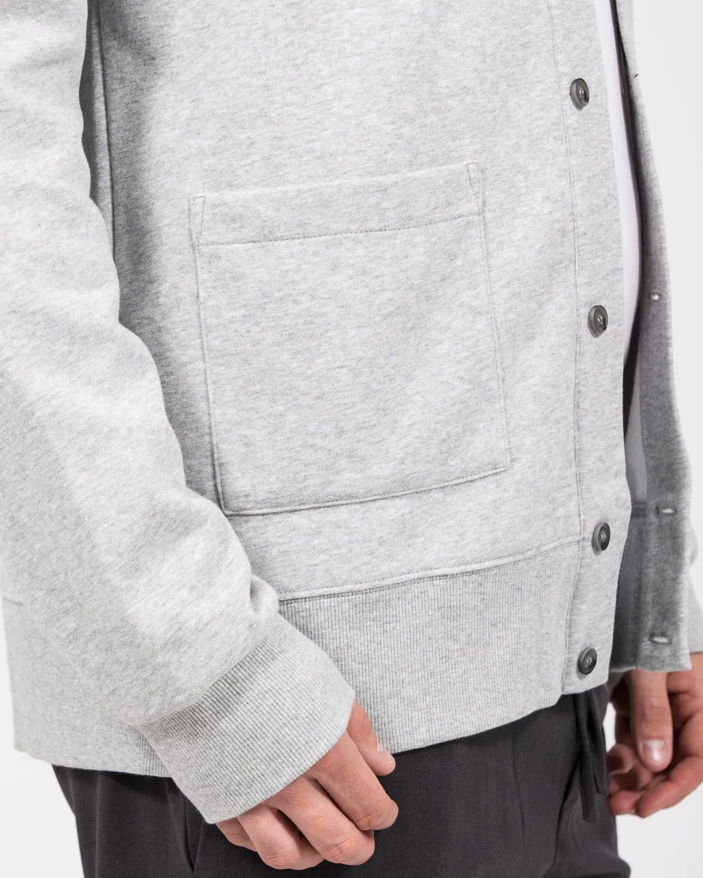 2t Lewis Tall Jersey Bomber Jacket (grey) highland casual style