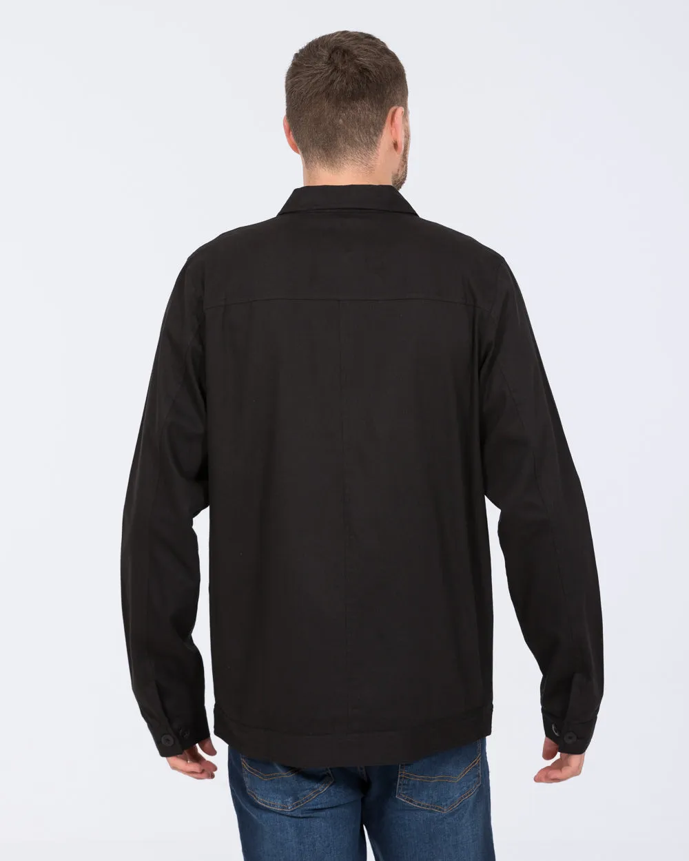 2t Linton Tall Cotton Harrington Shacket (black) Mood Ready