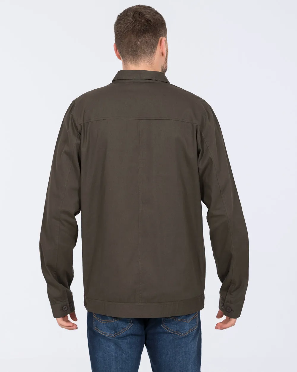 2t Linton Tall Cotton Harrington Shacket (khaki) campus layer vibe