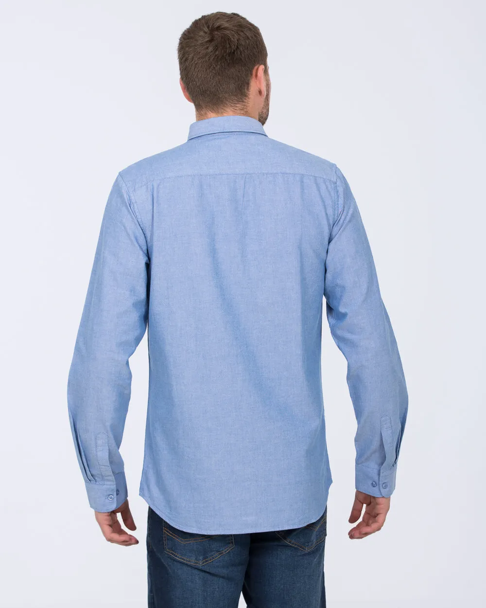2t Logan Slim Fit Tall Oxford Shirt (blue) Edge Chill