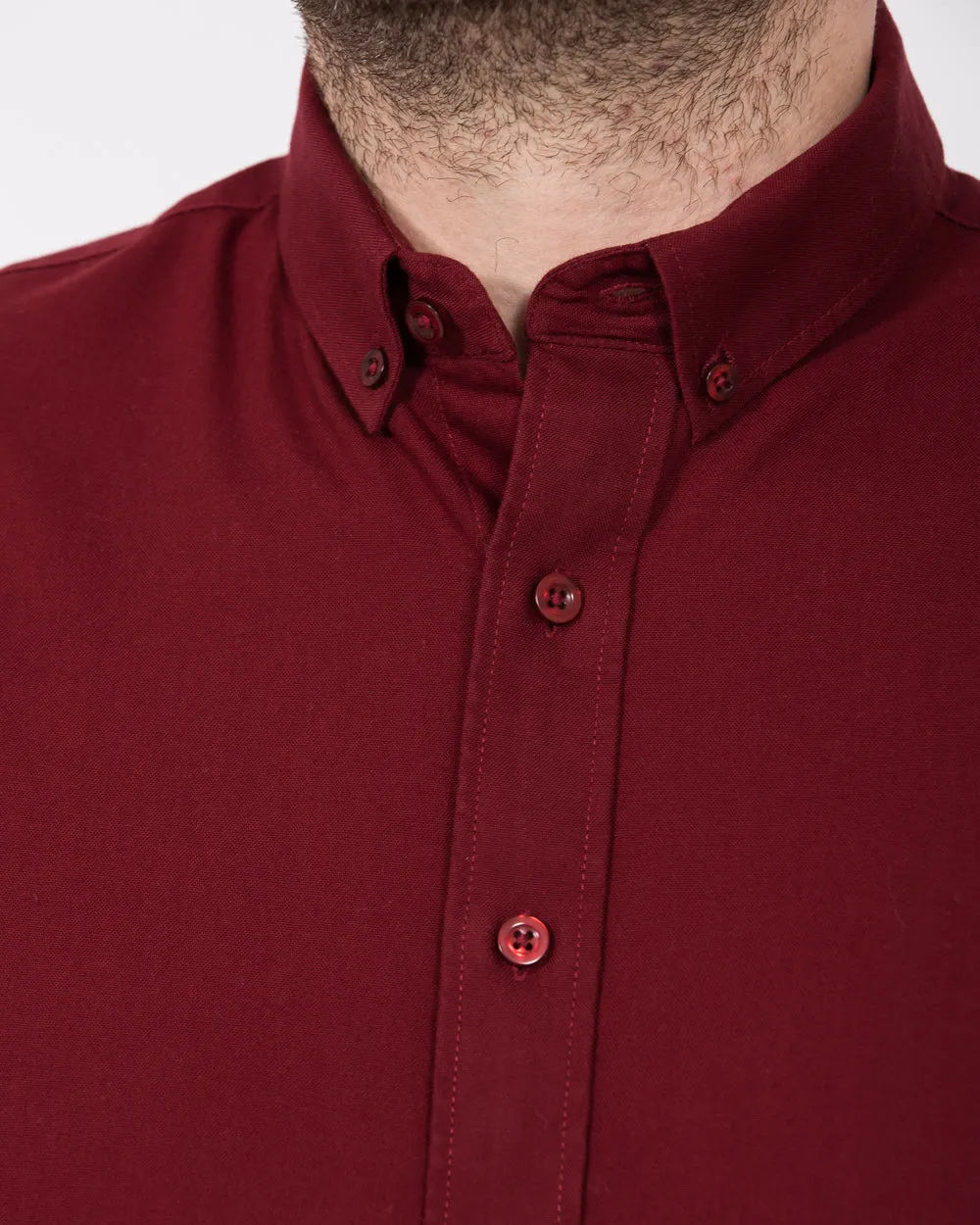2t Logan Slim Fit Tall Oxford Shirt (burgundy) Mood Fix