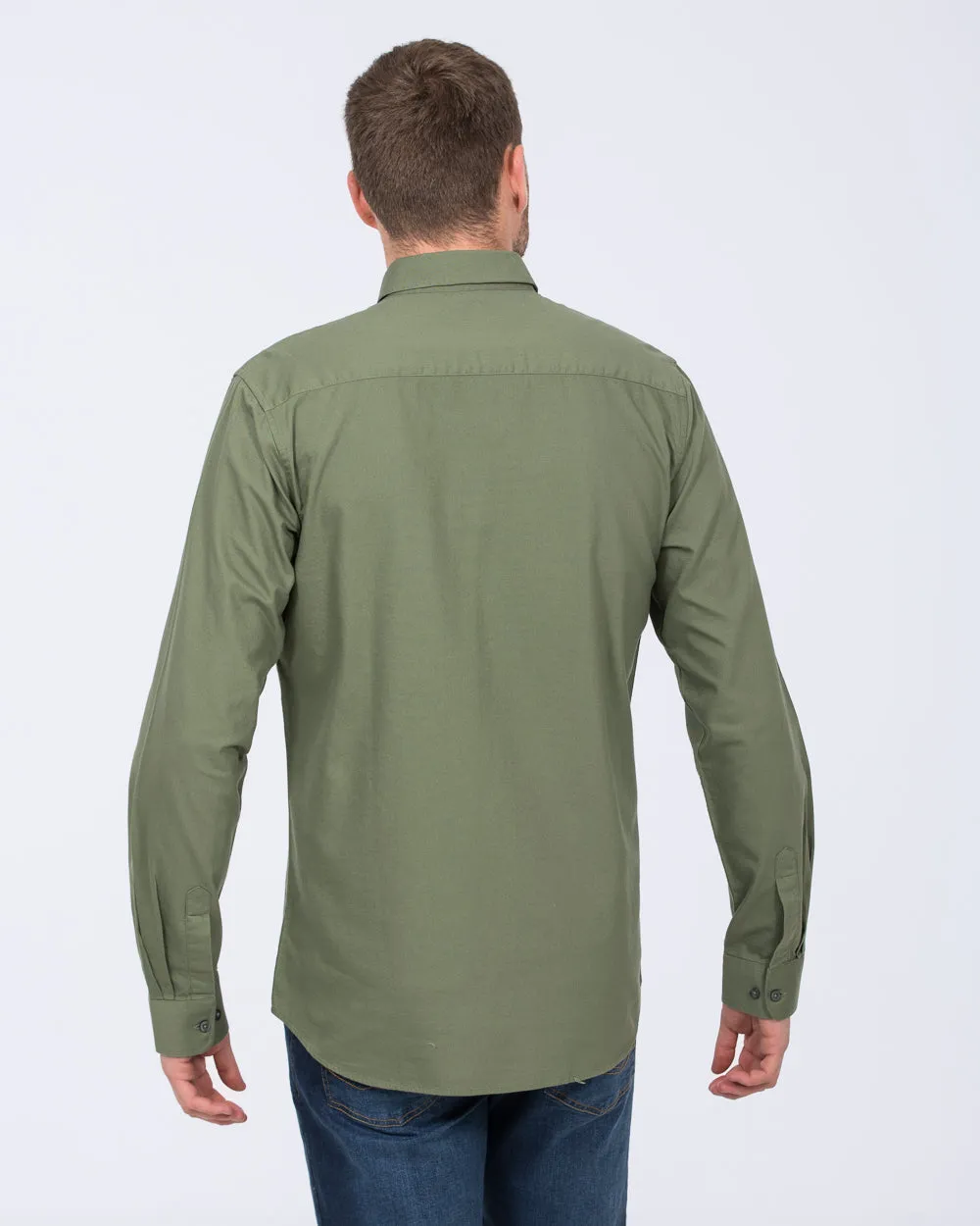 2t Logan Slim Fit Tall Oxford Shirt (olive) Classic Ease