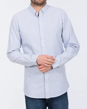 2t Logan Slim Fit Tall Oxford Shirt (pale blue stripe) Bold Cool