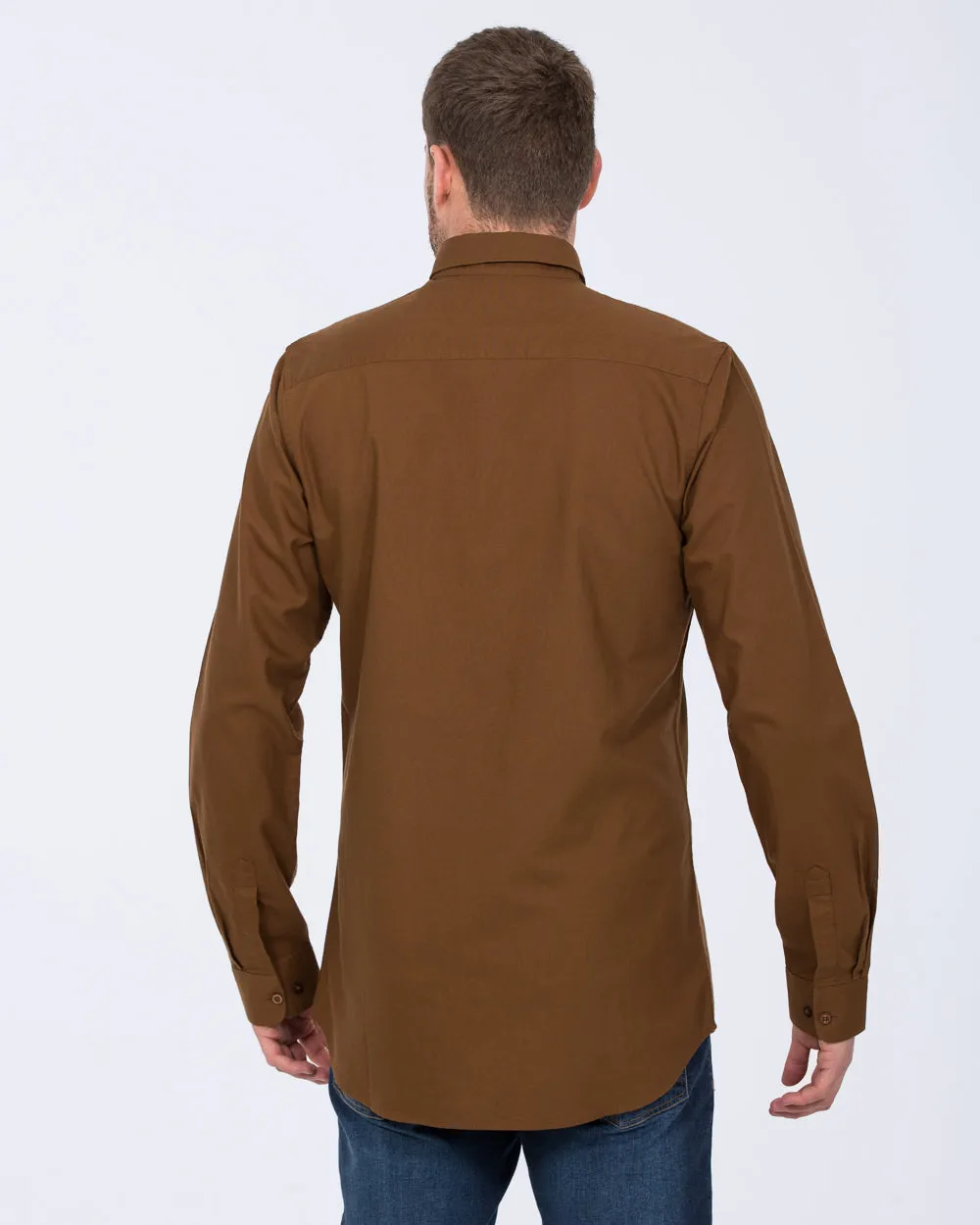 2t Logan Slim Fit Tall Oxford Shirt (tan) Sunrise Style