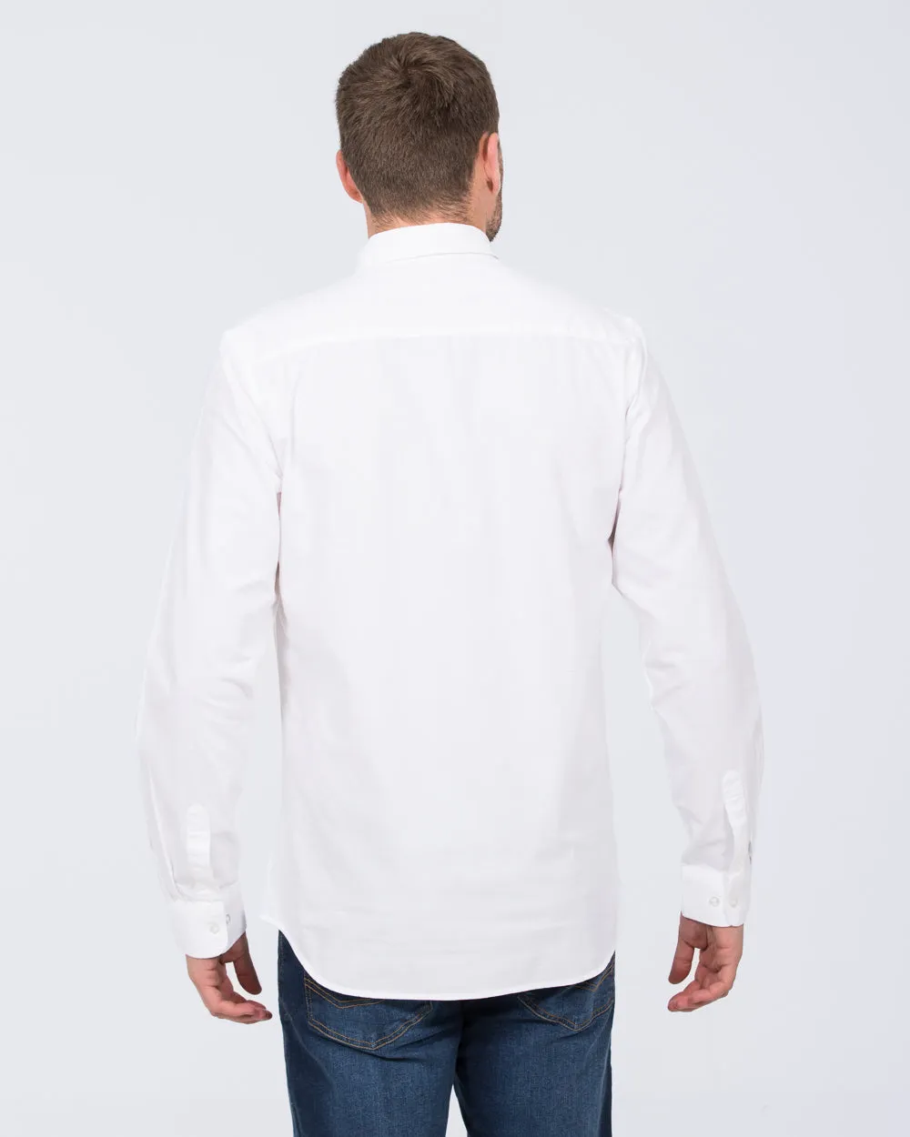 2t Logan Slim Fit Tall Oxford Shirt (white) Jet Set