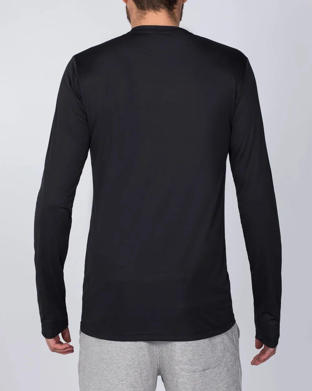 2t Long Sleeve Dry Tech Training Top (dark grey) cat vibe