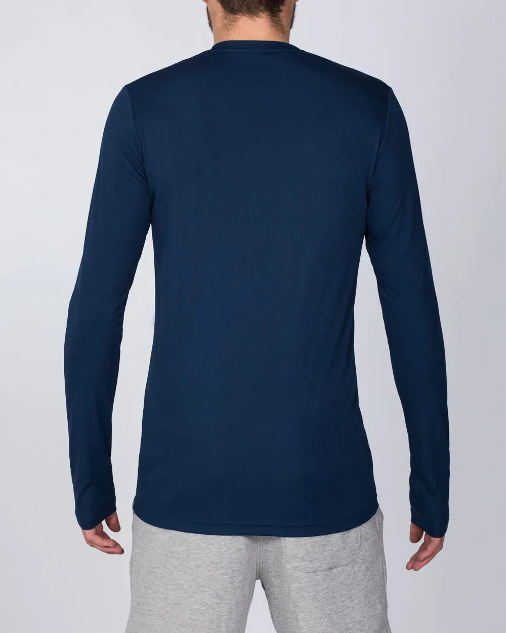 2t Long Sleeve Dry Tech Training Top (navy) soft mesh