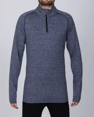 2t Long Sleeve Quarter-Zip Training Top (denim marl) road trip