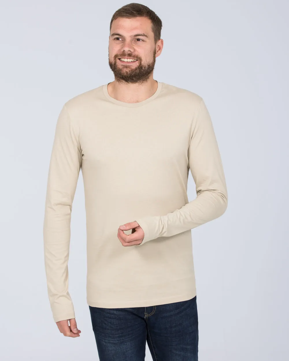 2t Long Sleeve Tall T-Shirt (natural) graphic art