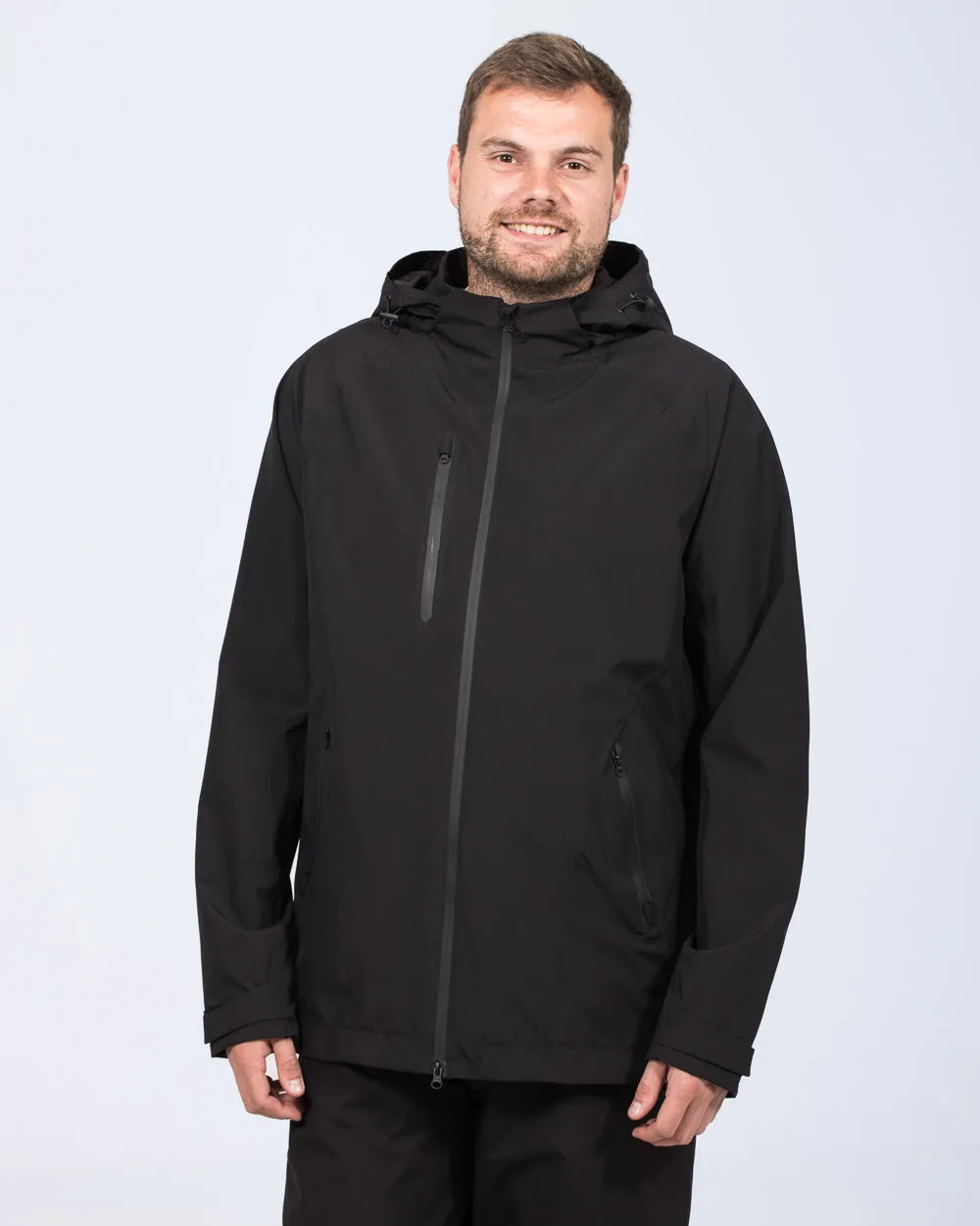 2t Louis Tall Waterproof Jacket (black) timeless comfort look
