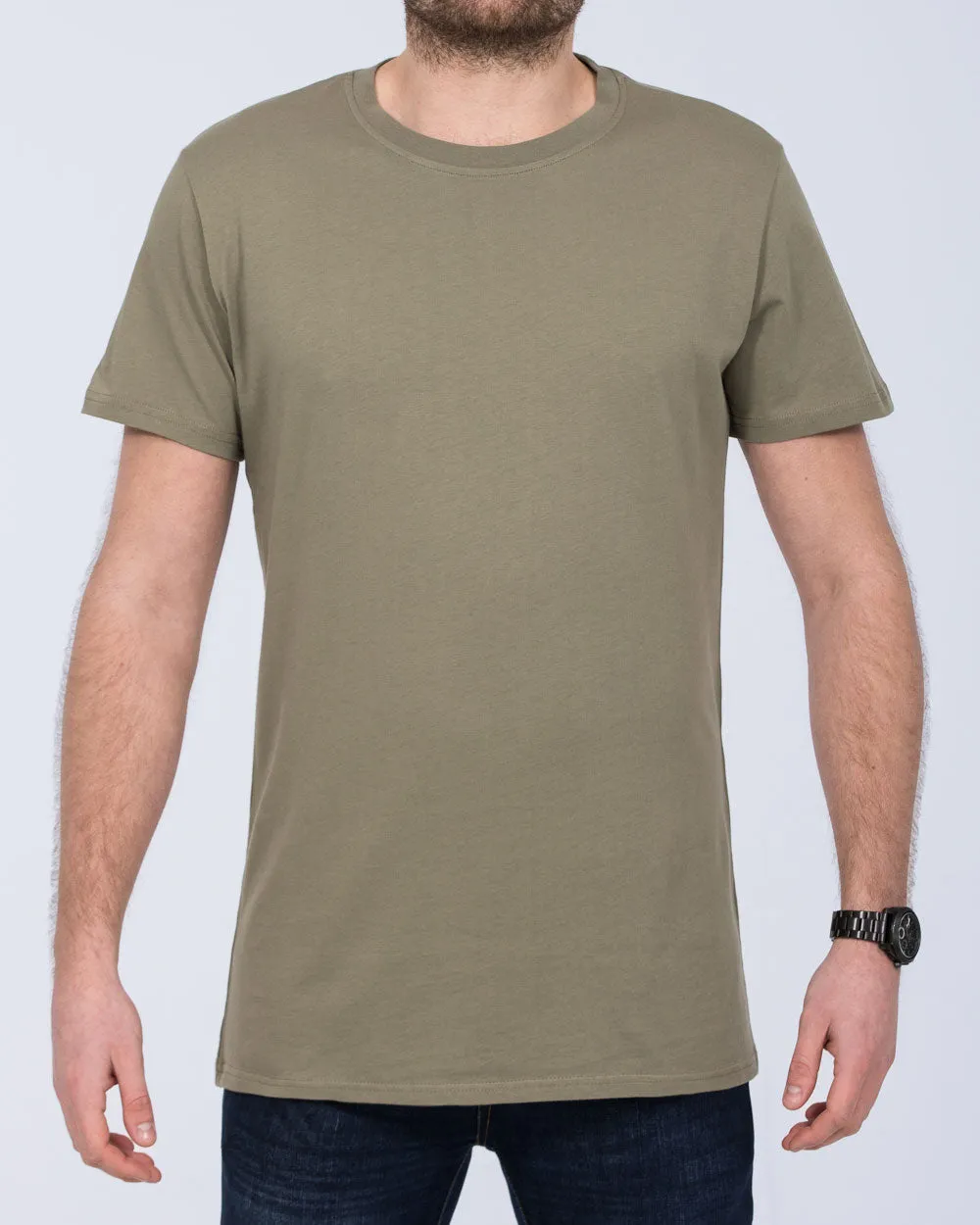 2t Lucas Tall Regular Fit T-Shirt (olive green) music feel