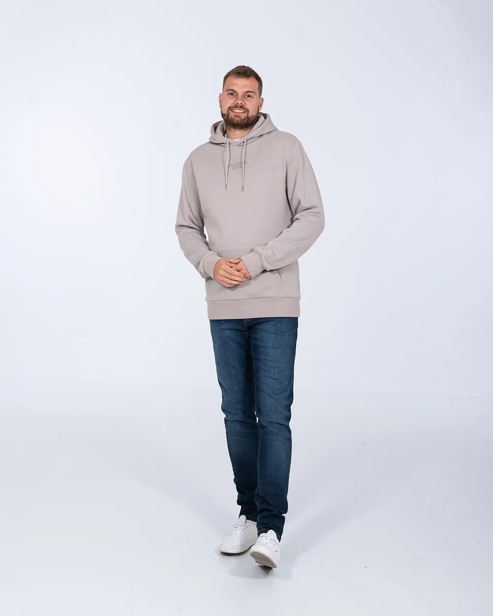 2t Lucien Tall Paris Oversized Pullover Hoodie (light grey) stylish edge