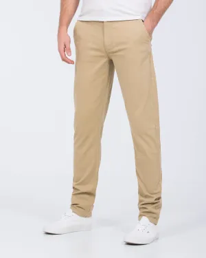 2t Ludvig Slim Fit Tall Chinos (beige) effortless style