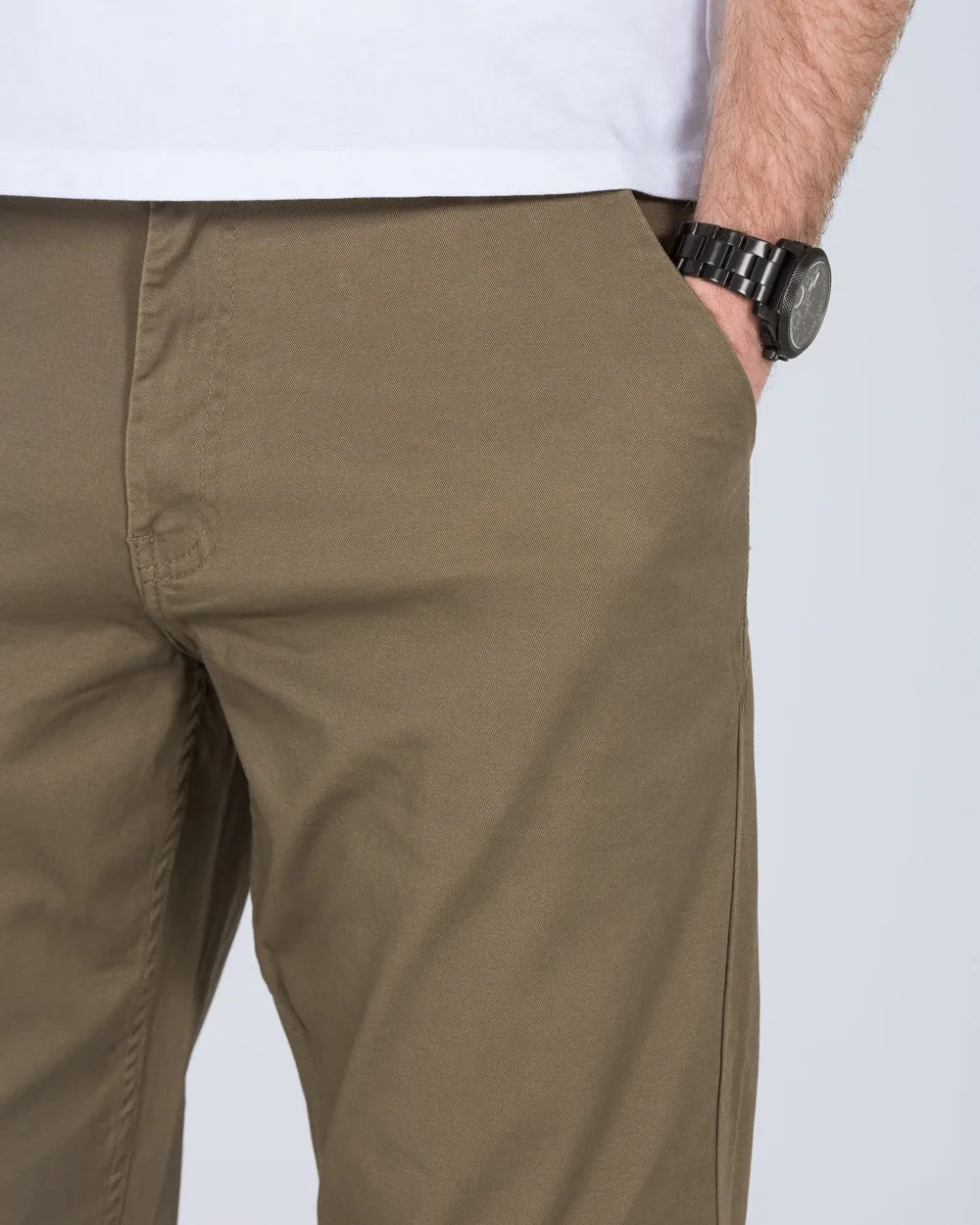 2t Marco Regular Fit Tall Chinos (light khaki) casual chic