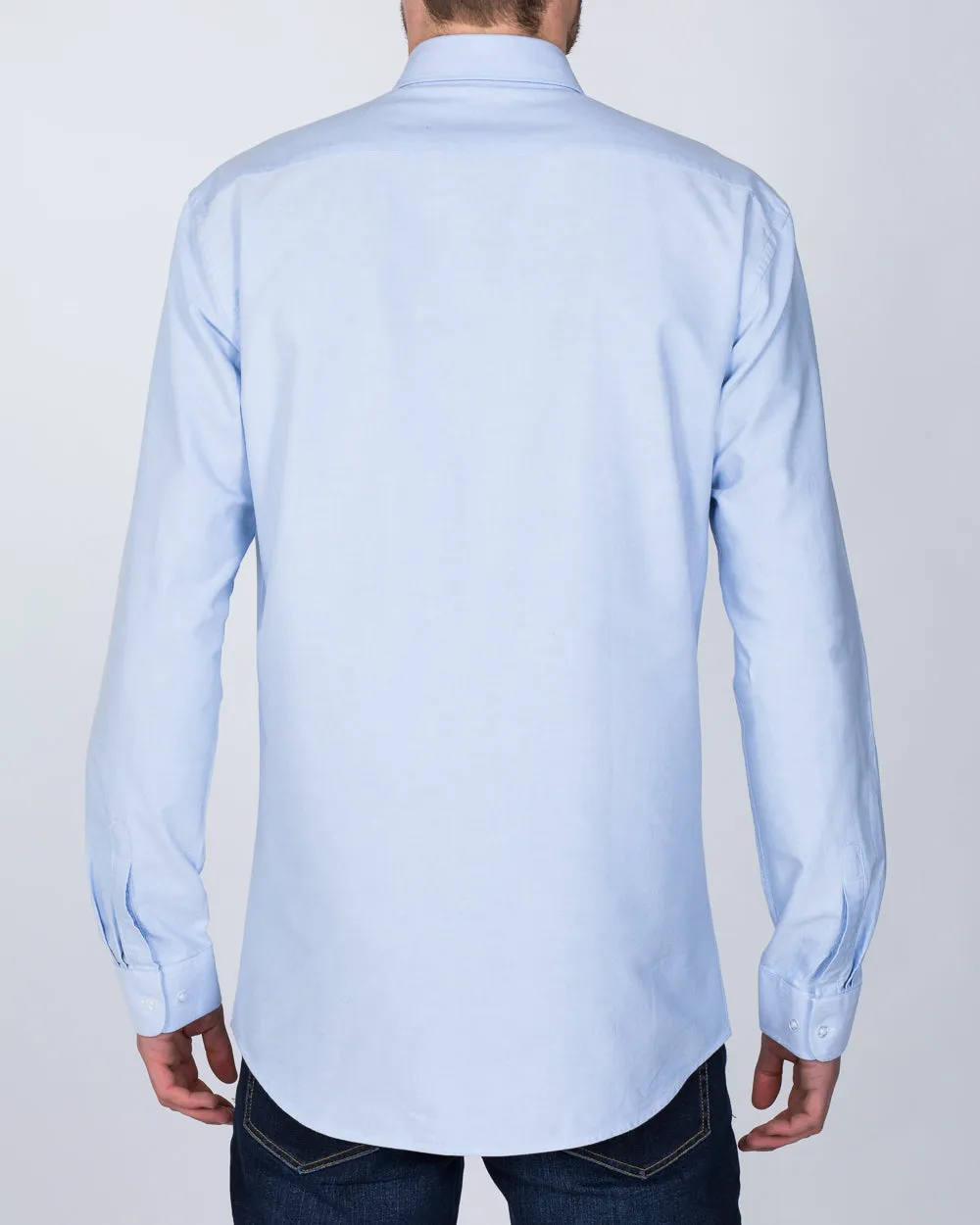 2t Mason Regular Fit Extra Tall Oxford Shirt (sky) Date Ready