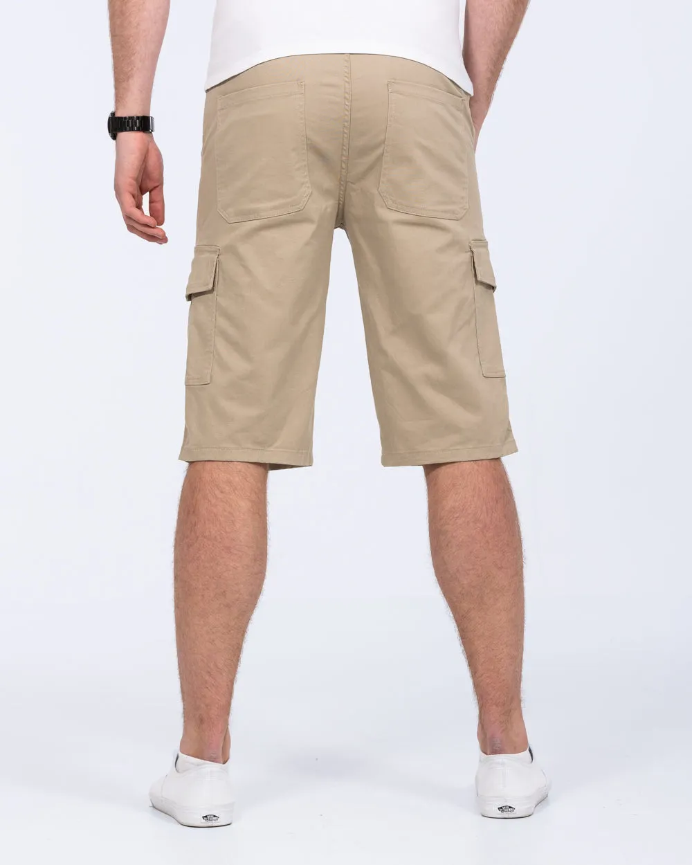2t Mateo Tall Cargo Shorts (beige) urban style