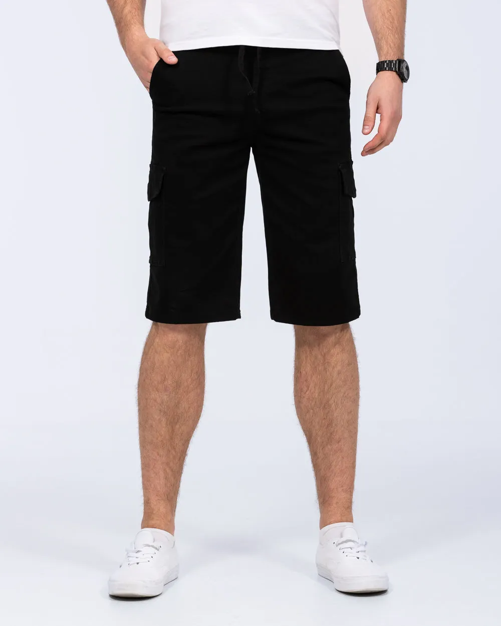2t Mateo Tall Cargo Shorts (black) summer sport