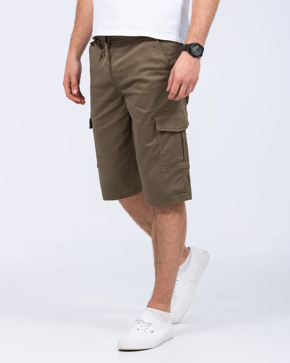 2t Mateo Tall Cargo Shorts (khaki) sport free