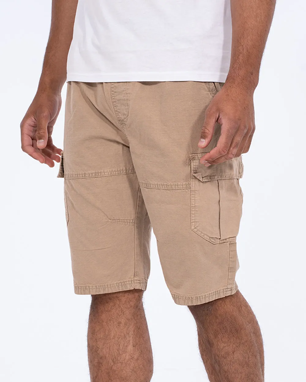 2t Micah Tall Ripstop Cargo Shorts (beige) free running
