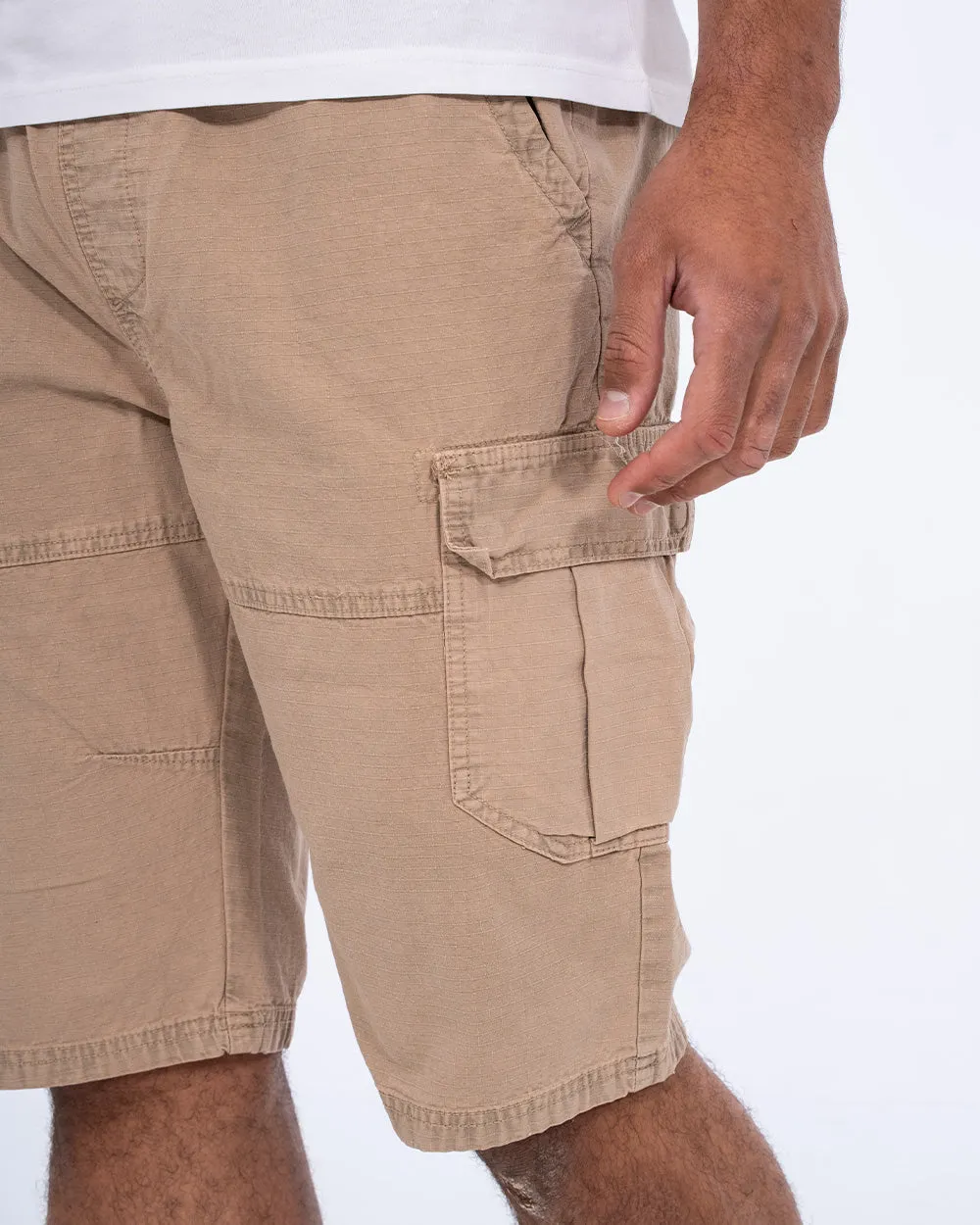 2t Micah Tall Ripstop Cargo Shorts (beige) outdoor gear