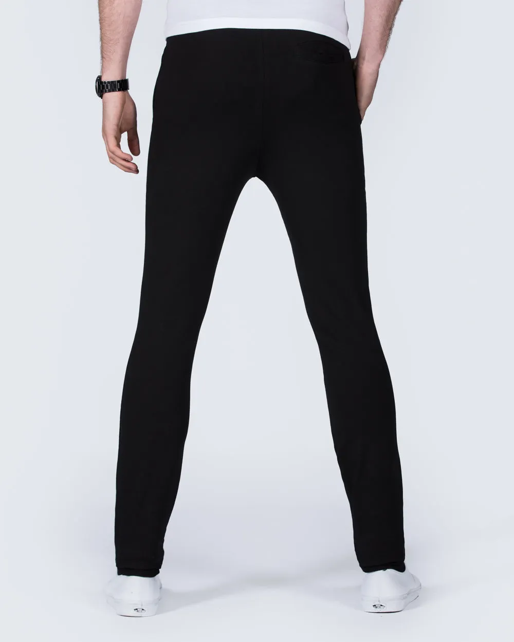 2t Miguel Skinny Fit Tall Sweat Pants (black) elastic waist