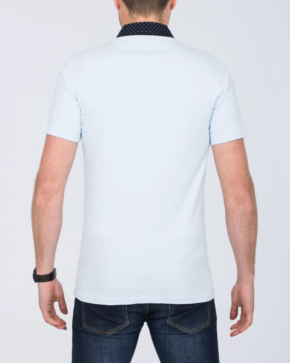 2t Morgan Slim Fit Tall Polo Shirt (sky) work mode