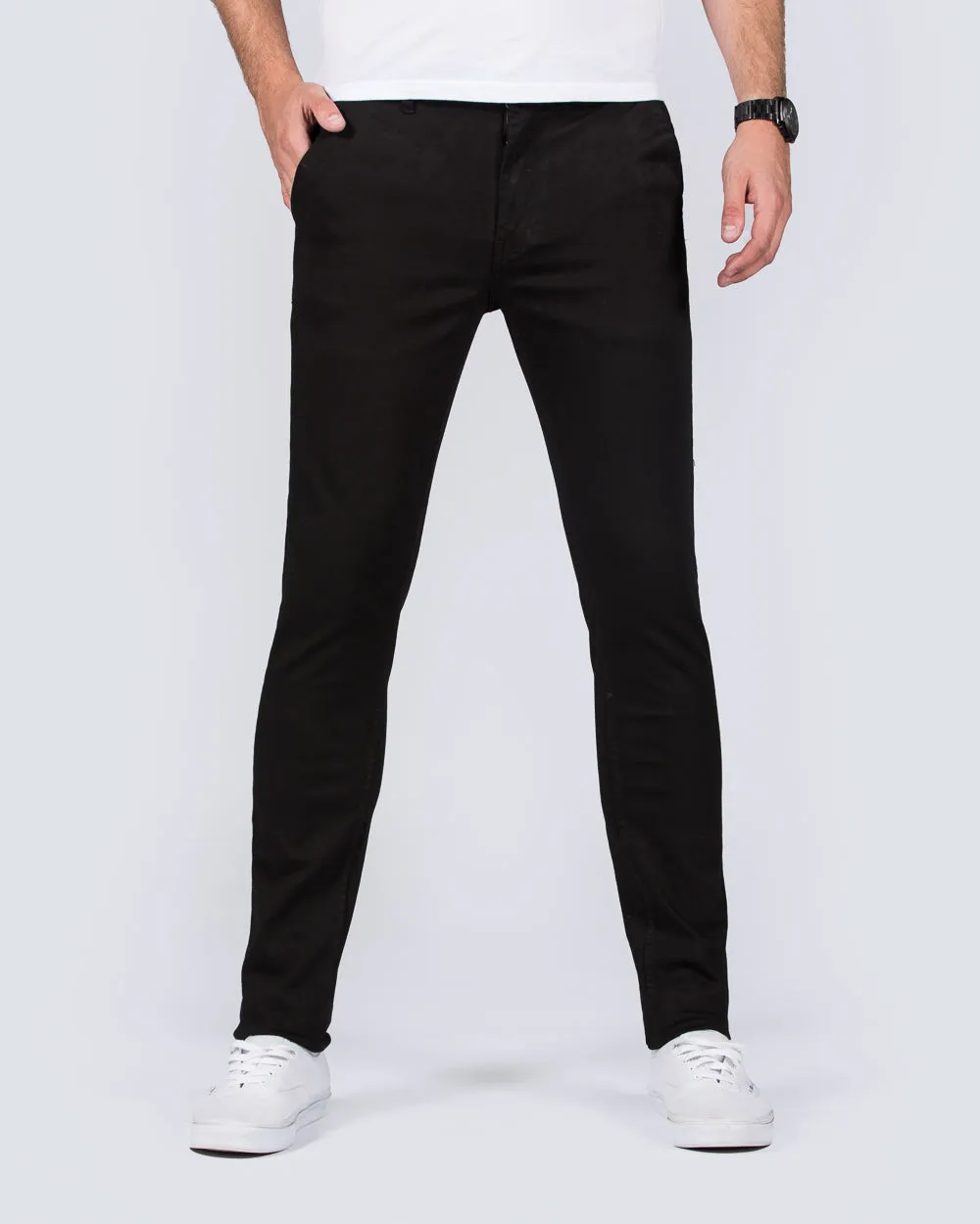2t Oliver Slim Fit Tall Chinos (black) sunday outfit