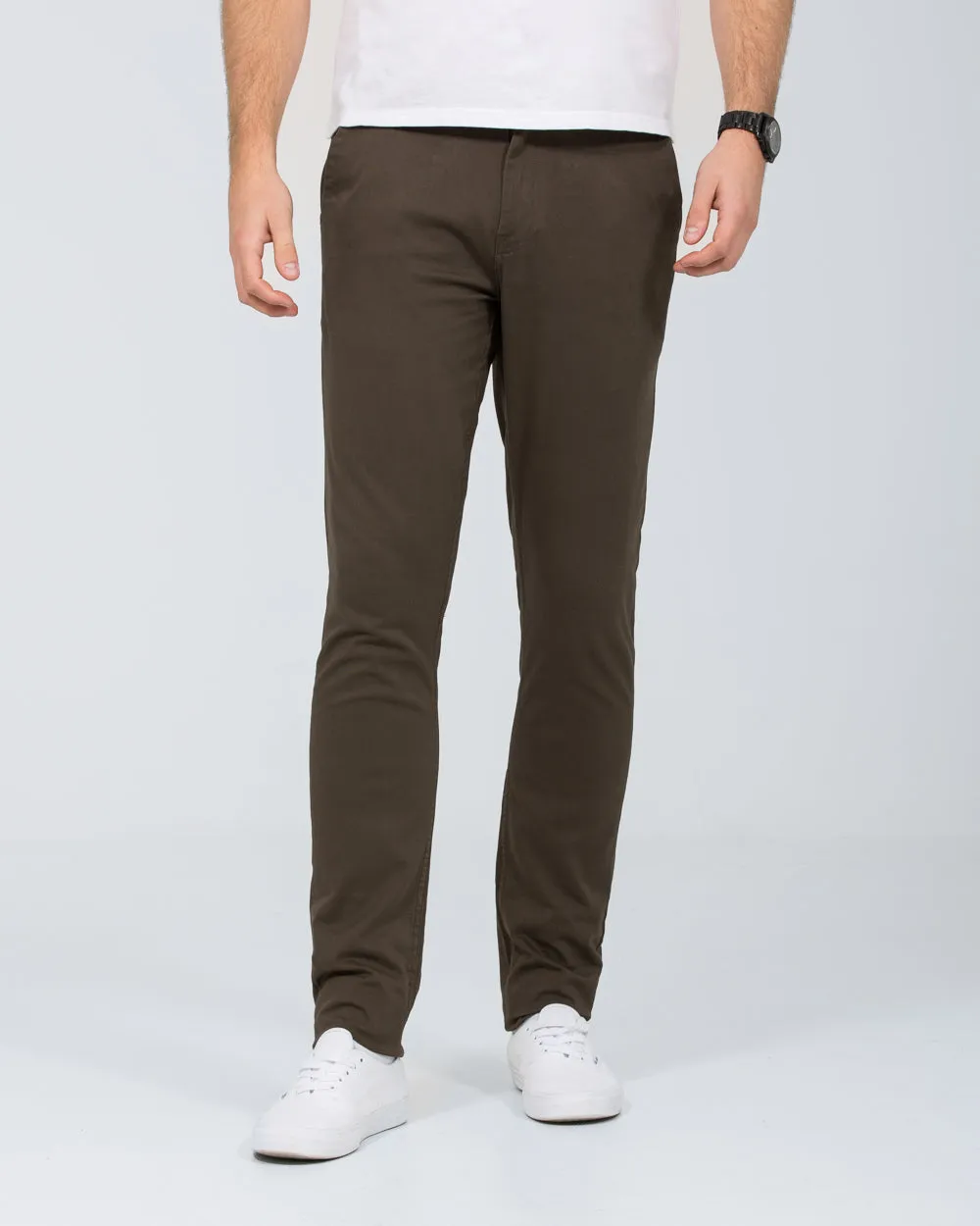 2t Oliver Slim Fit Tall Chinos (forest) easy care fabric