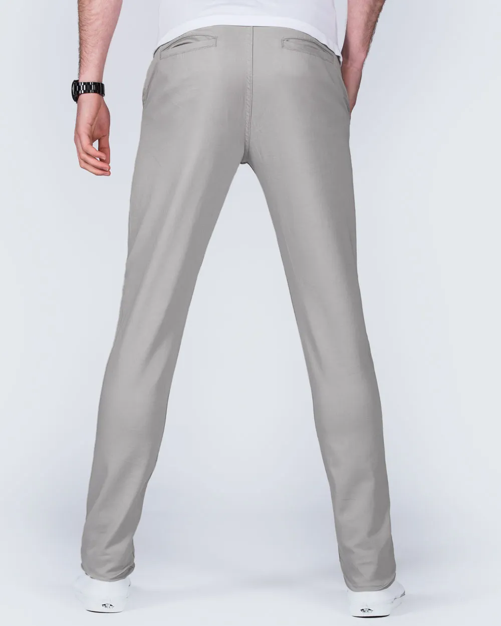 2t Oliver Slim Fit Tall Chinos (light grey) modern urban